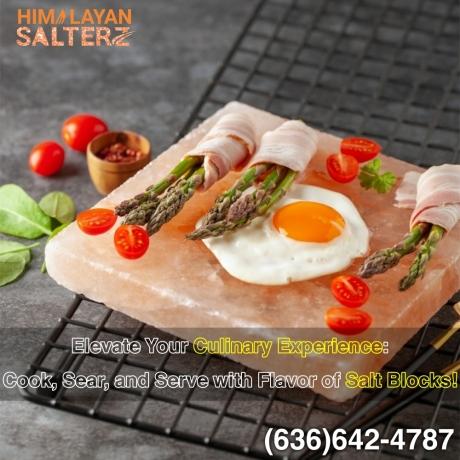 What is a Himalayan salt cooking block, how is it used for cooking, and what are the health advantages?